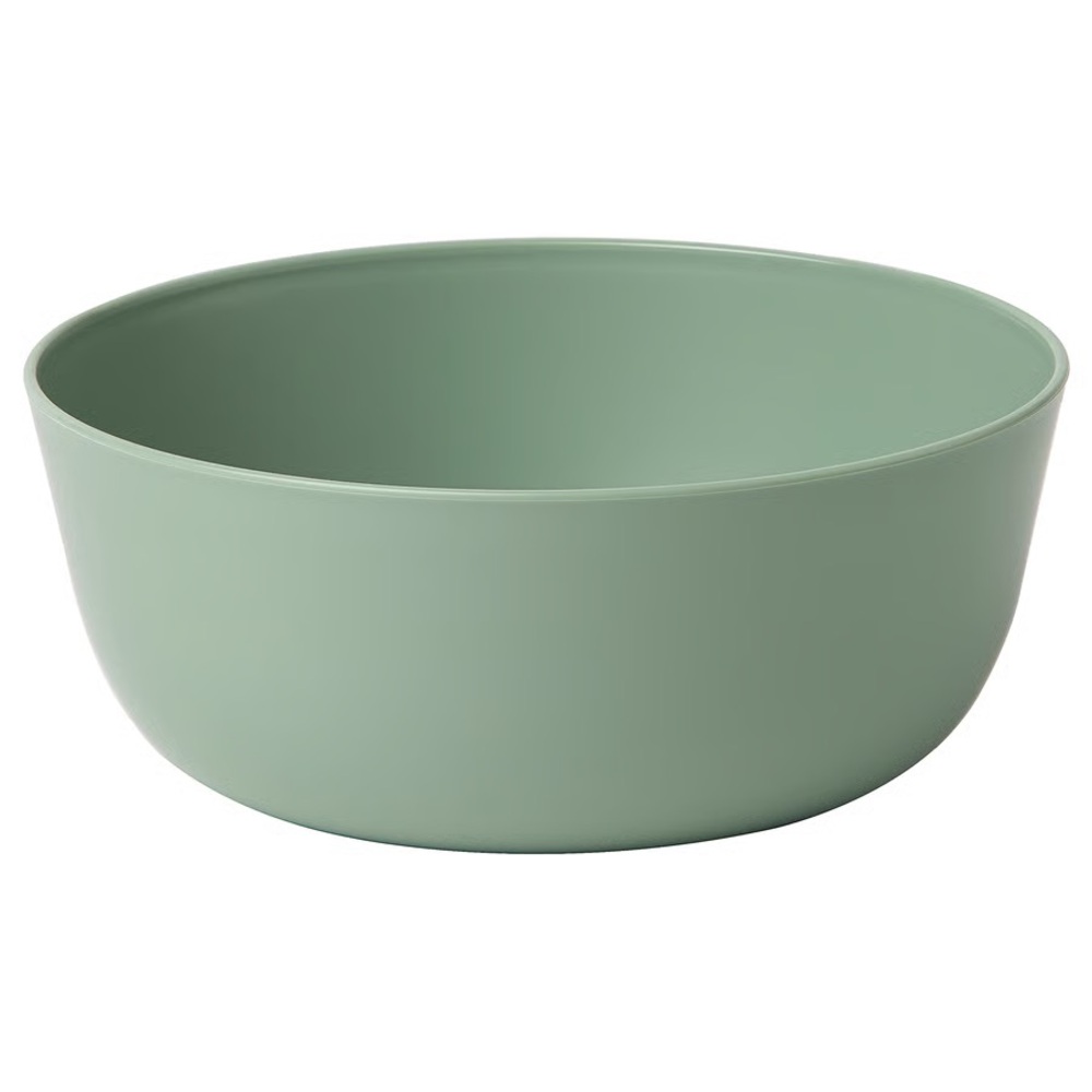 Matte Sage Green Plastic Bowls